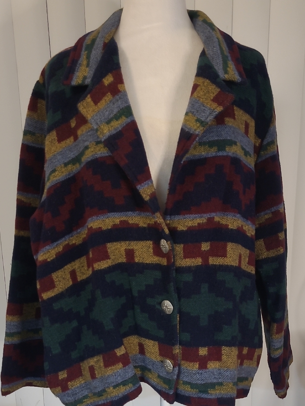 Vtg. (1990's)Willow Ridge Southwestern Aztec Jacket